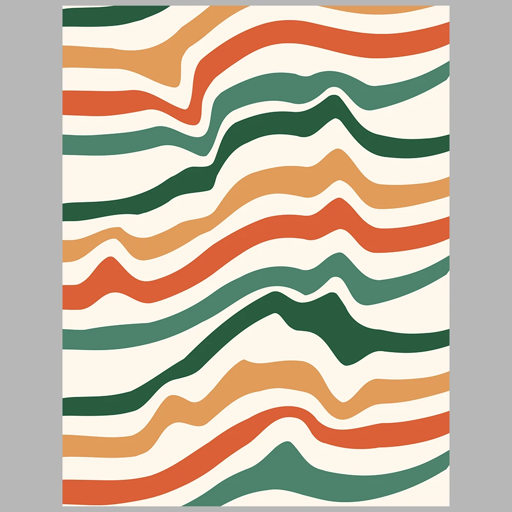 orange and green themed poster