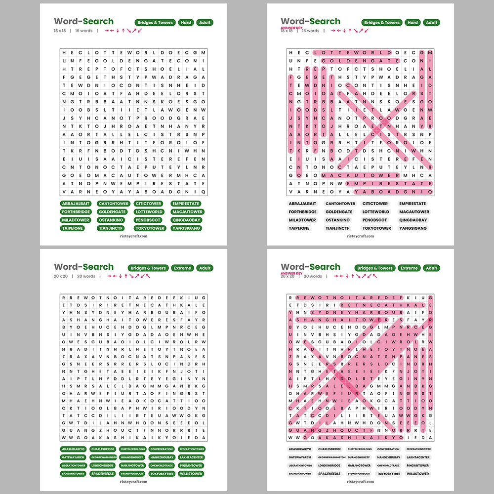 Word Search – Archaeology – Marketing & Advertising – Themes