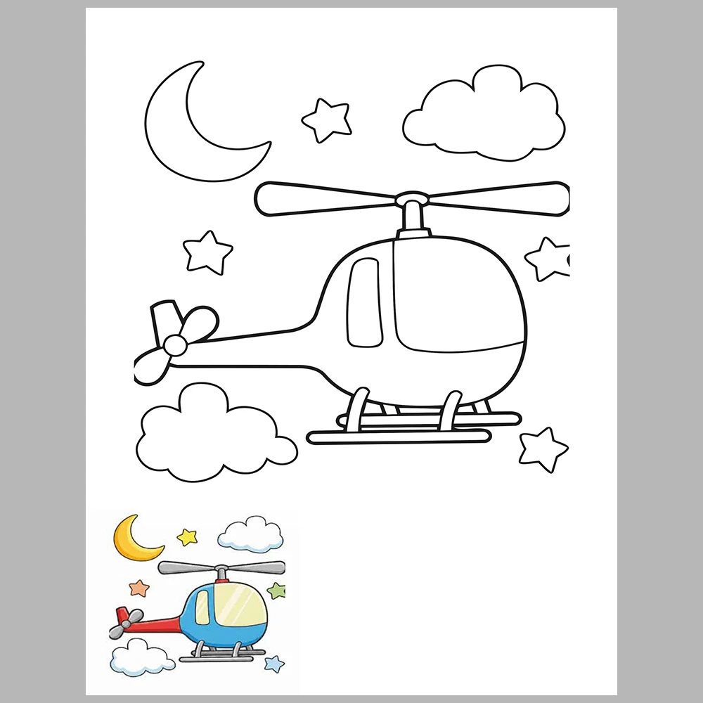 Mixed coloring pages for children aged 3/5 – With reference images (Vol. 3)