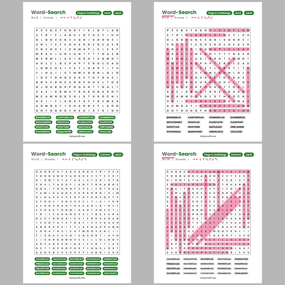 Word Puzzle – Cacti & Succulents – Broadway & Musicals – Themes