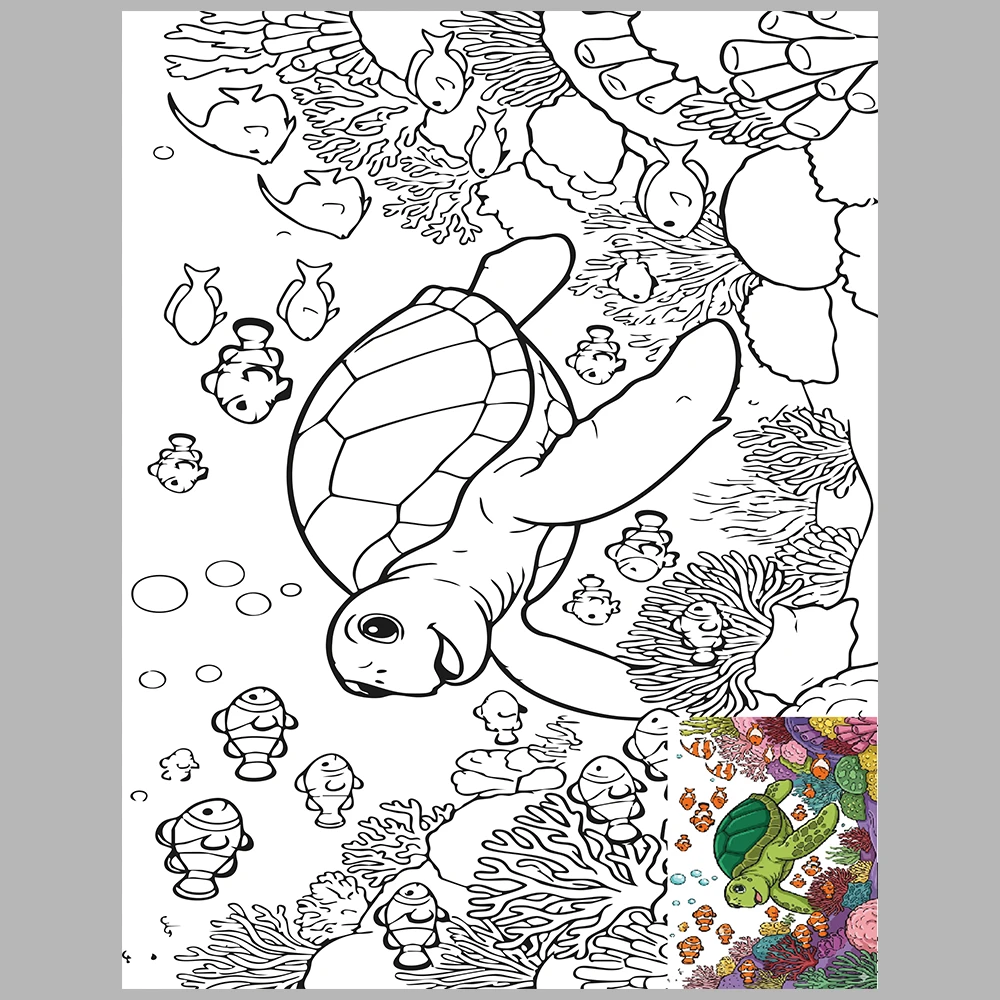 Ocean Animal Coloring Pages – With Reference Images