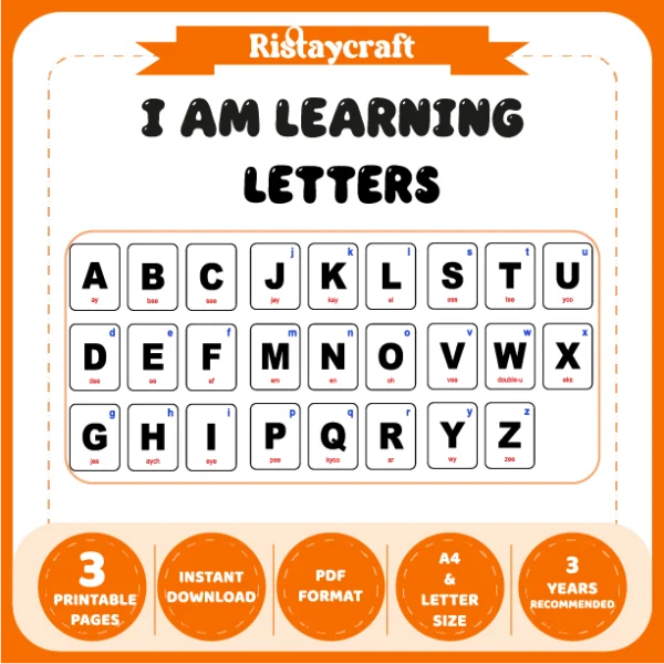 I Am Learning Letters – Suitable for Use with Classic-Themed Flashcards