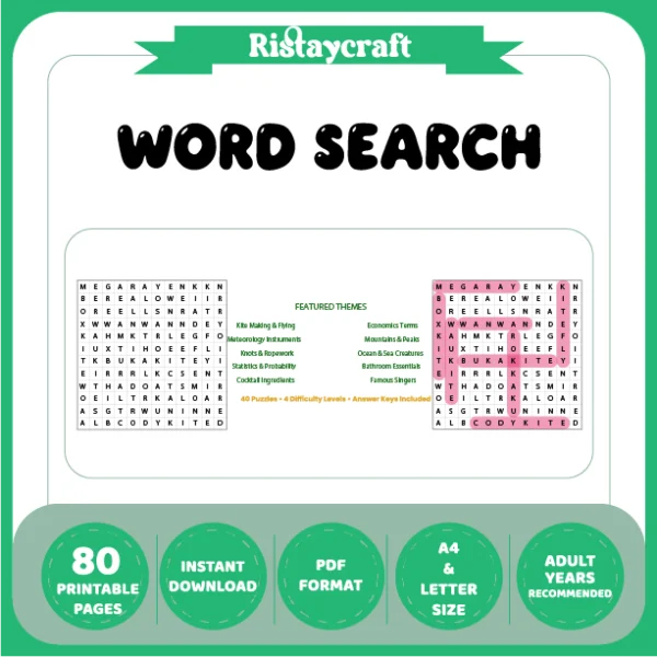 Word Search – Meteorology Instruments – Mountains & Peaks -Themes