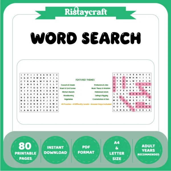 Word Puzzle – Board & Card Games – Music Theory & Notation – Themes