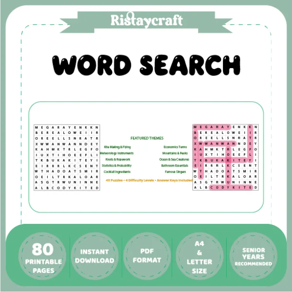 Word Puzzle – Kite Making & Flying – Economics Terms – Themes
