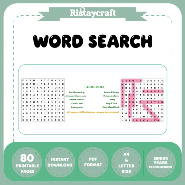 Word Puzzle – Astronauts & Cosmonauts – Photography Terms – Themes