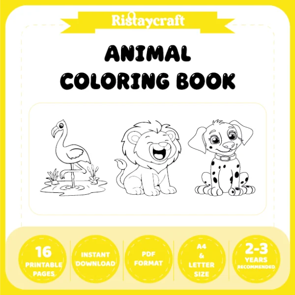 Cute Animal Coloring Pages / With Reference Image – Vol. 3