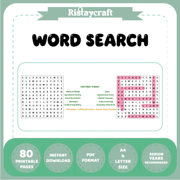 Word Puzzle – Stamps & Philately – Opera – Themes
