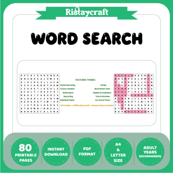 Word Puzzle – Famous Scientists – Stock Market Terms Themes