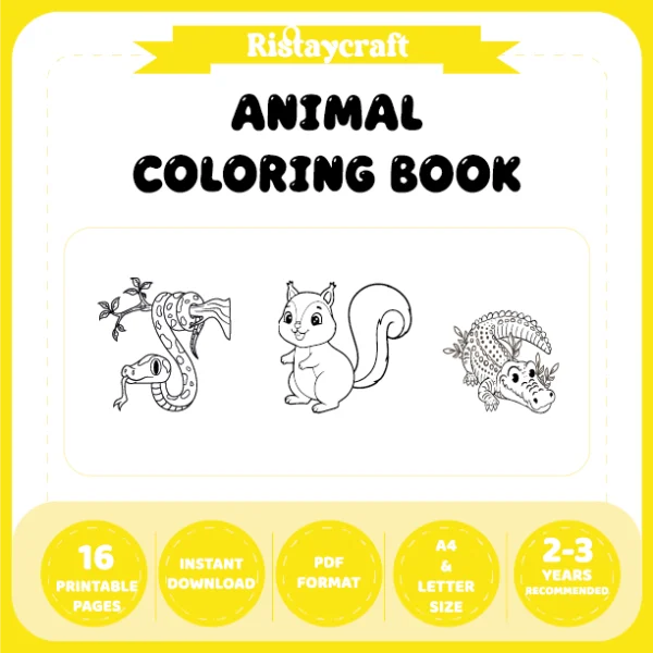 Animal Coloring Pages / with Reference Image