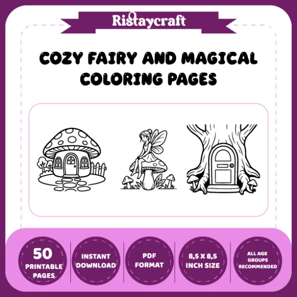 Cozy Fairy – Magical Coloring Book