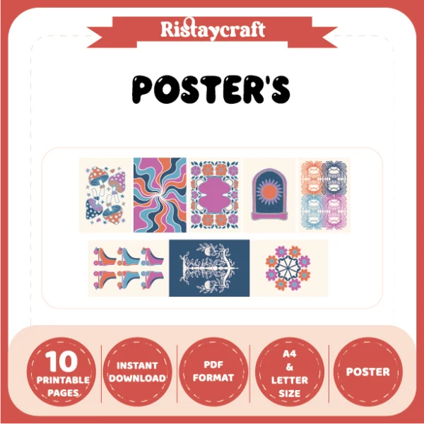 blue and purple themed poster