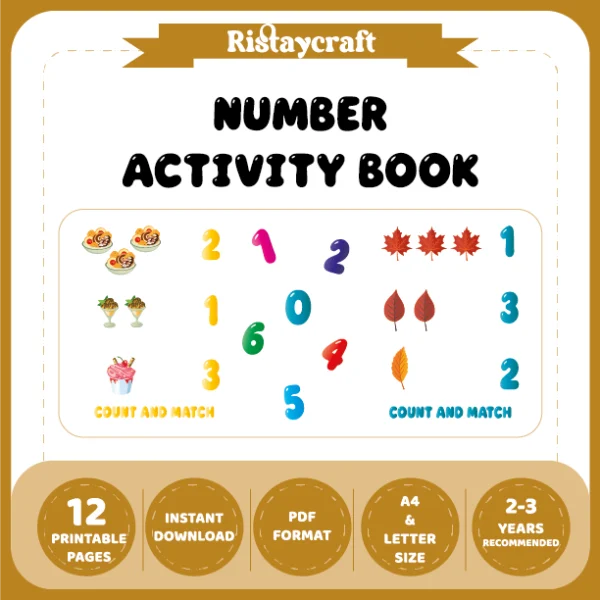 Number-Object Matching Activity Book