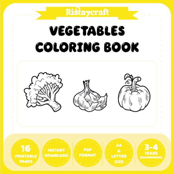 Vegetable Coloring Pages – Reference Images