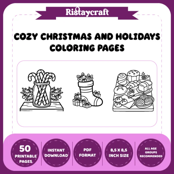 Christmas and Holiday Coloring Book