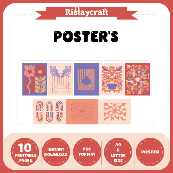 multicolored posters