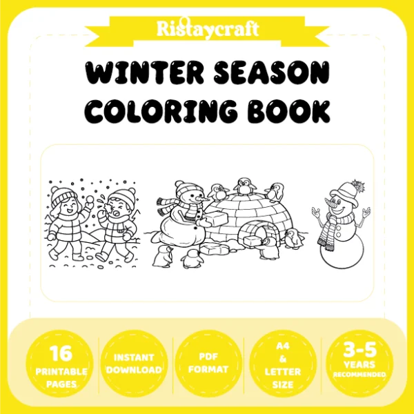 Winter Season Coloring Pages – Reference Images