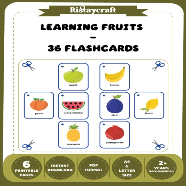 Learning Fruits 36 Flashcards