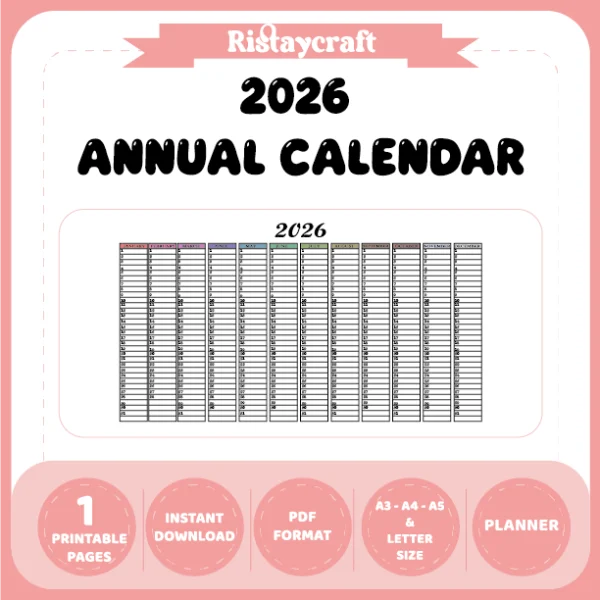 2026 Annual Calendar