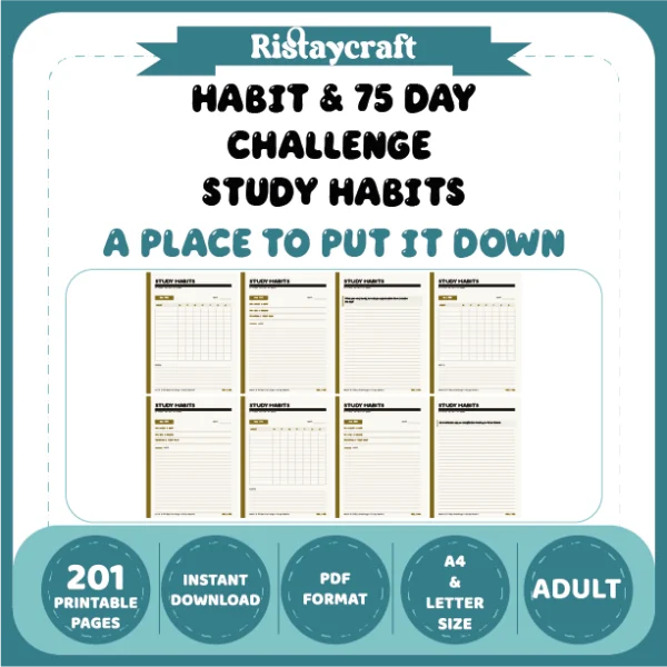 Habit & 75 Day Challenge Study Habits