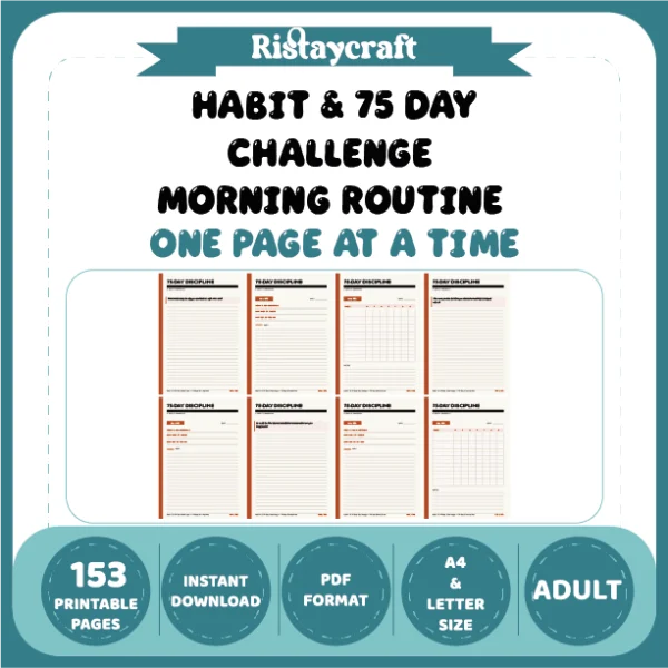 Habit & 75 Day Challenge Morning Routine