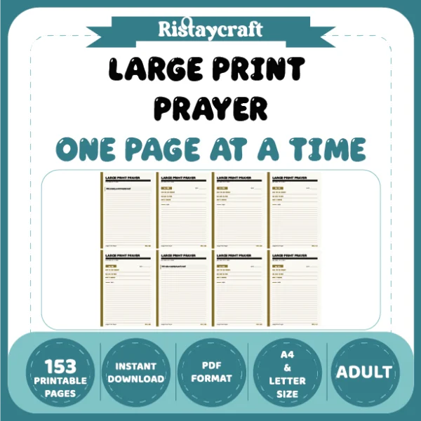 Large Print Prayer