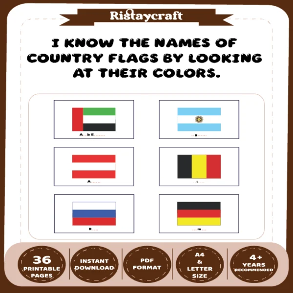 I Know the Names of Country Flags by Looking at Their Colors