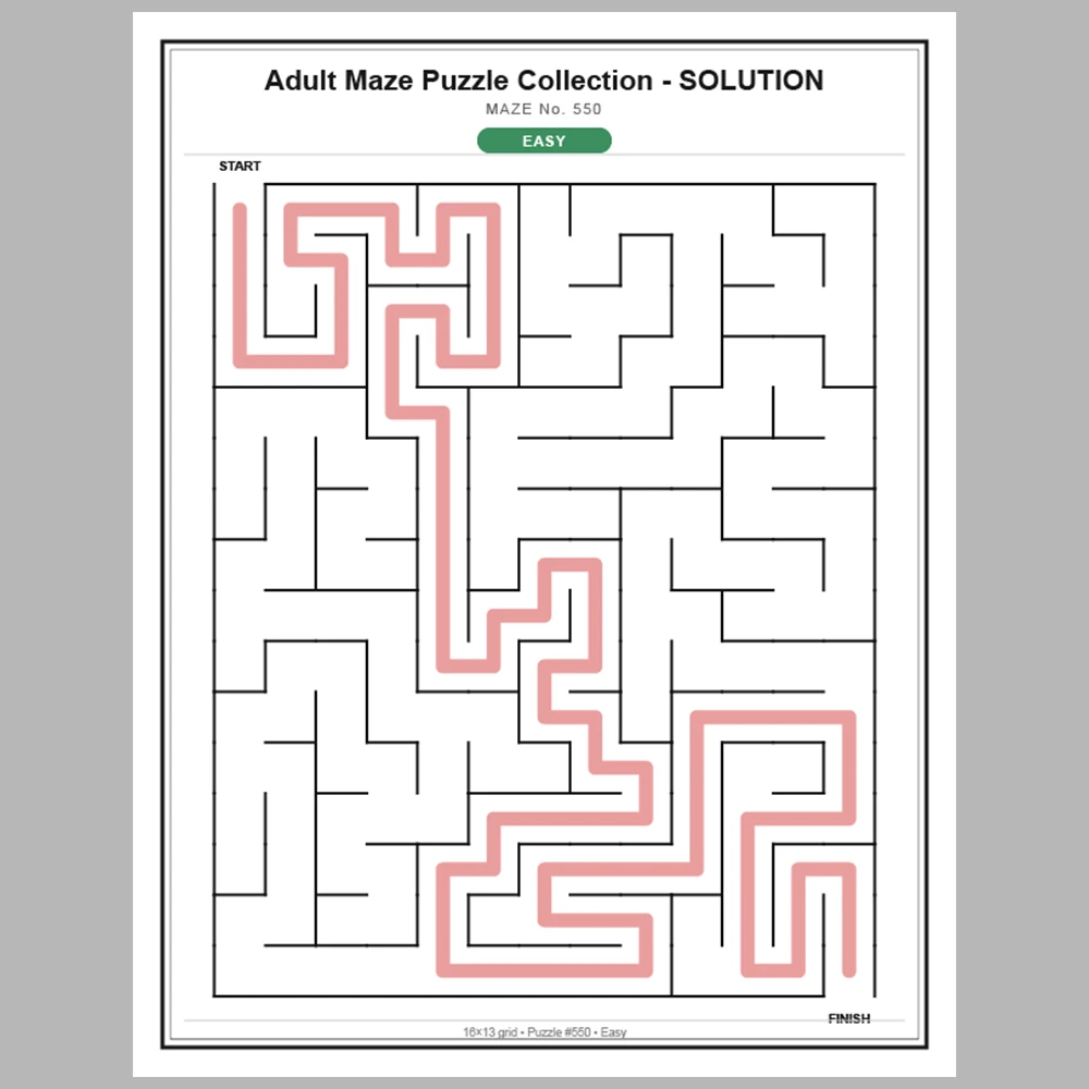 Maze Puzzle Easy 50 Pages of Puzzles – Vol. 12