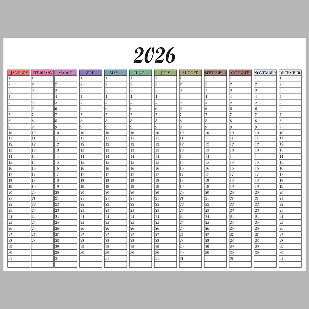 2026 Annual Calendar