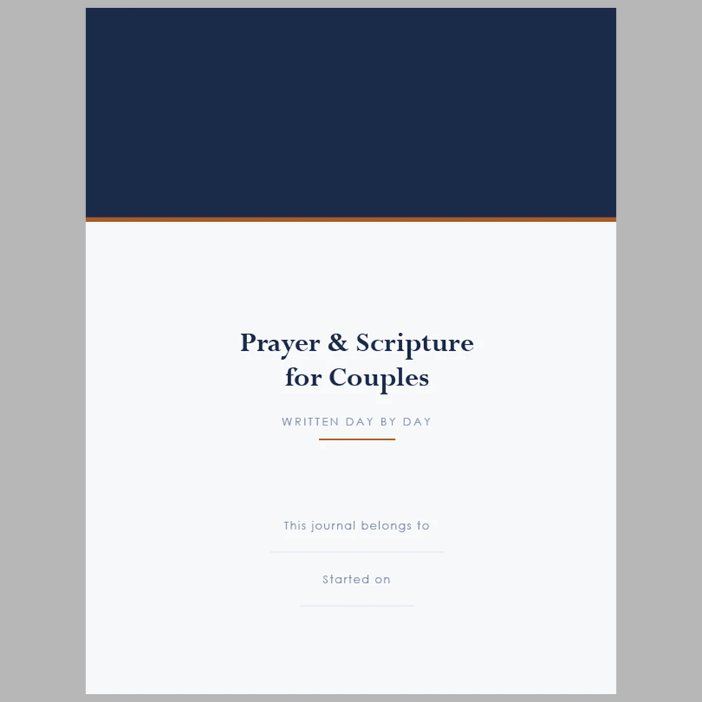 Prayer & Scripture for Couples