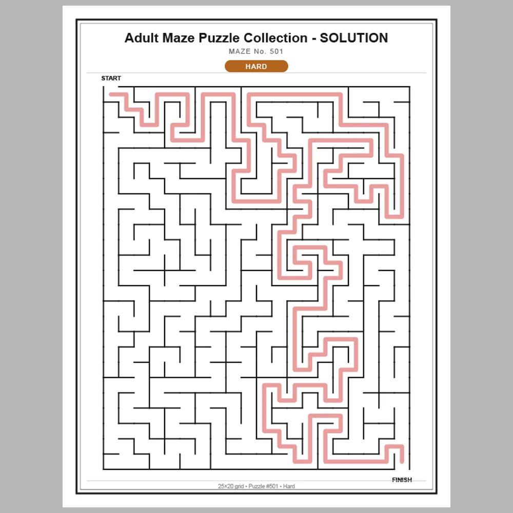 Maze Puzzle Hard 250 Pages of Puzzles – Vol. 3