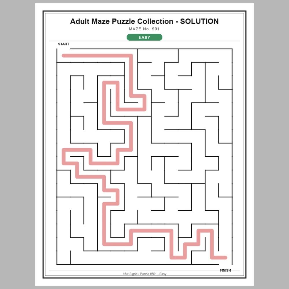 Maze Puzzle Easy 250 Pages of Puzzles – Vol. 3
