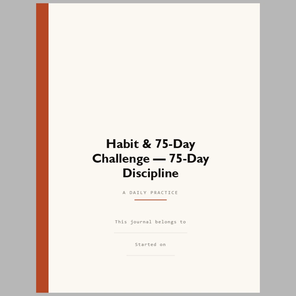Habit & 75 Day Challenge