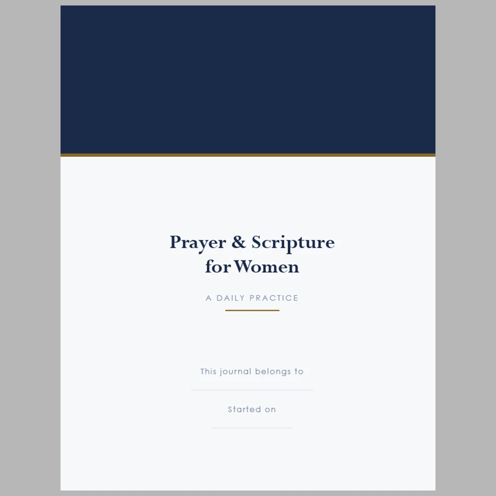 Prayer & Scripture for Women