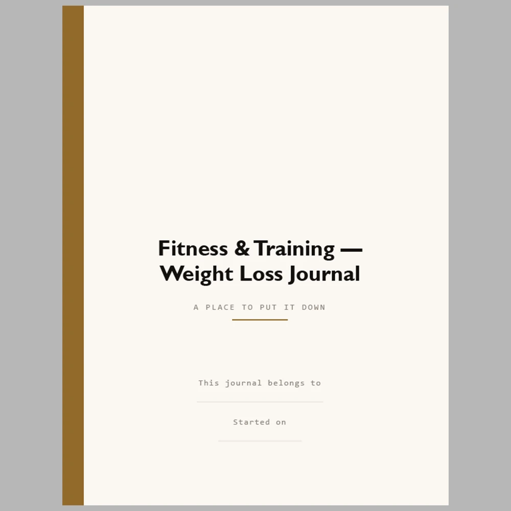 Fitness & Training Weight Loss Journal 201 Pages