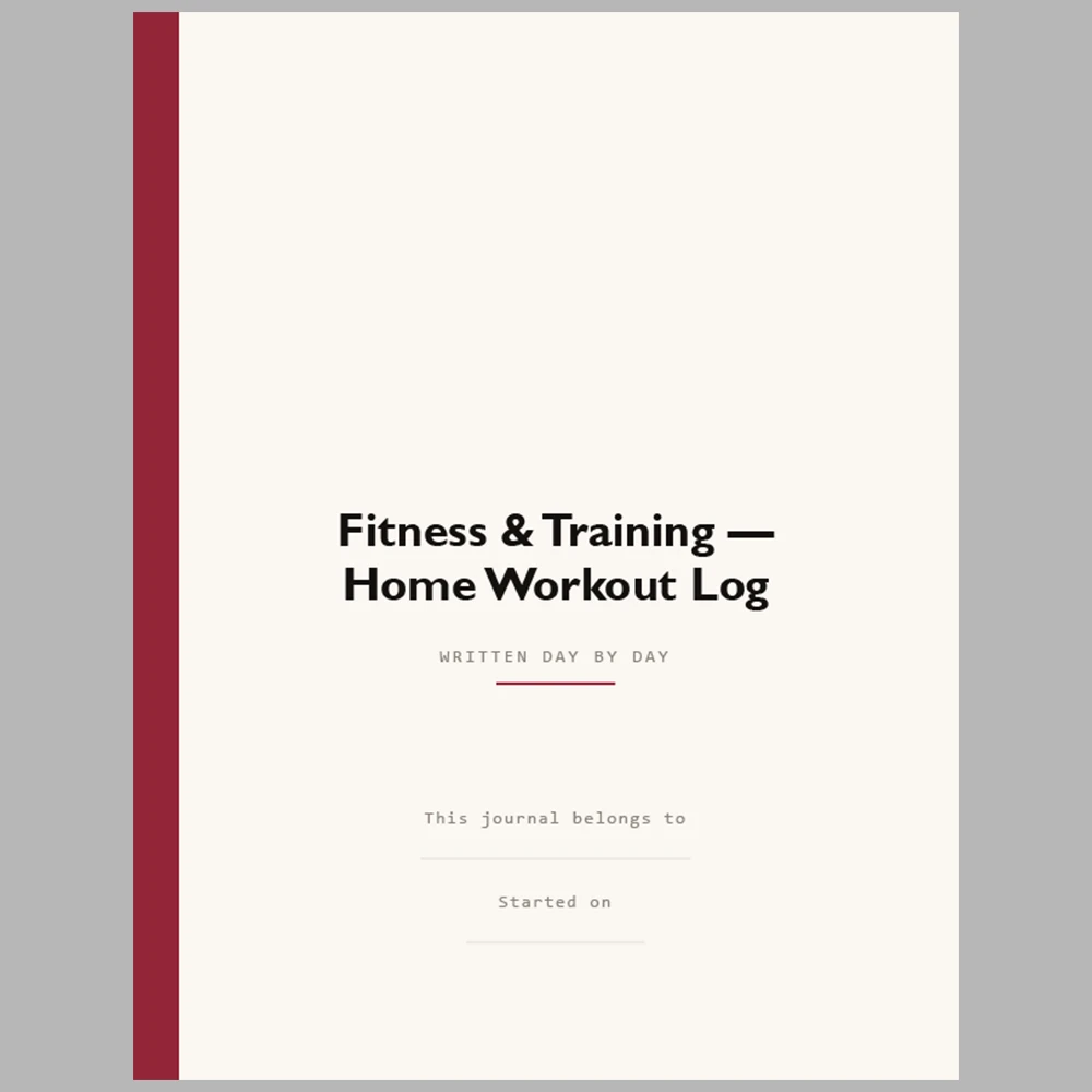 Fitness & Training Running Log 249 Pages