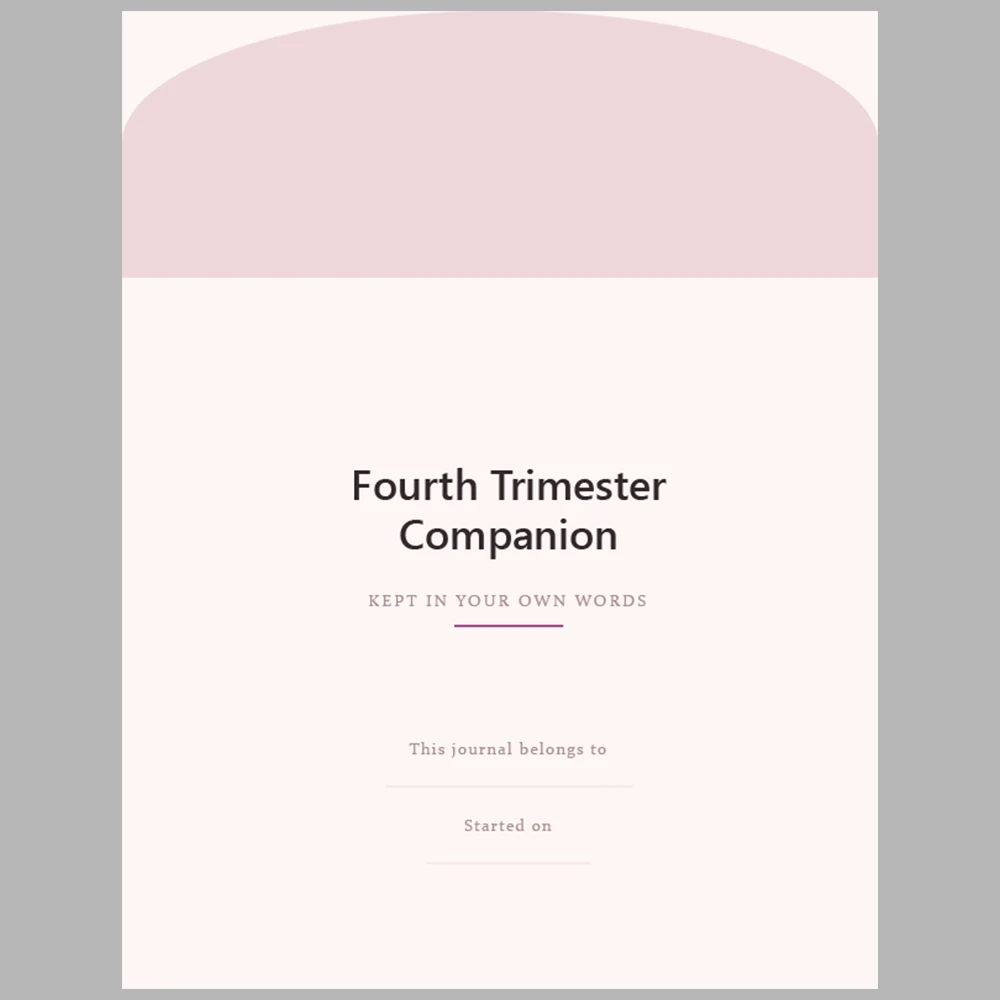 Fourth Trimester Companion