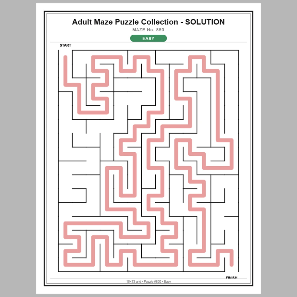 Maze Puzzle Easy 50 Pages of Puzzles – Vol. 18