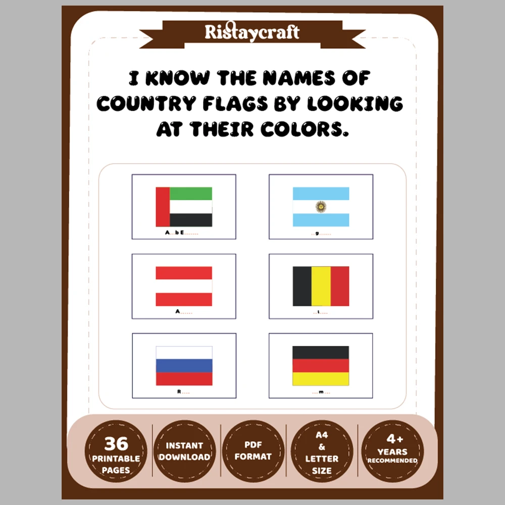 I Know the Names of Country Flags by Looking at Their Colors
