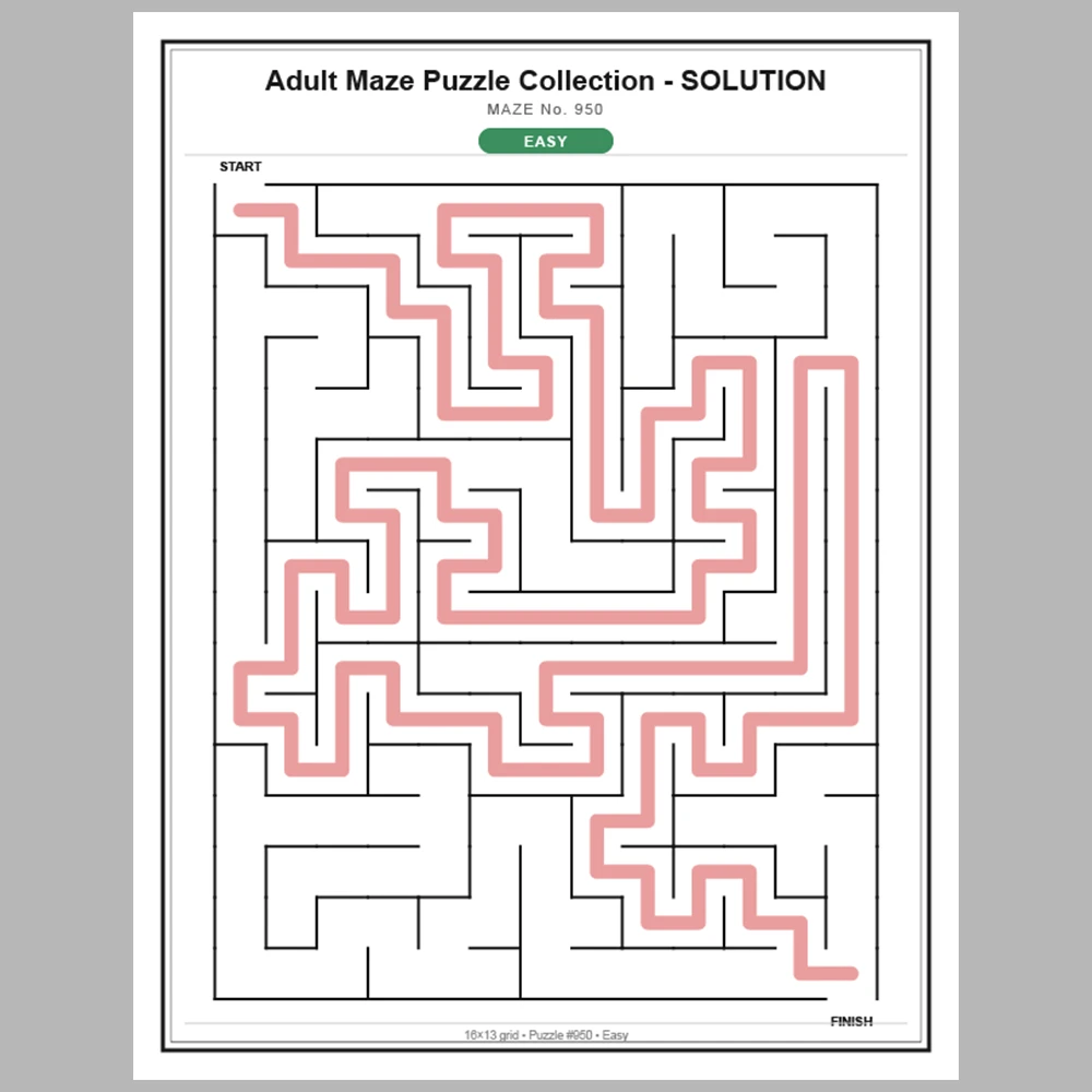 Maze Puzzle Easy 50 Pages of Puzzles – Vol. 20