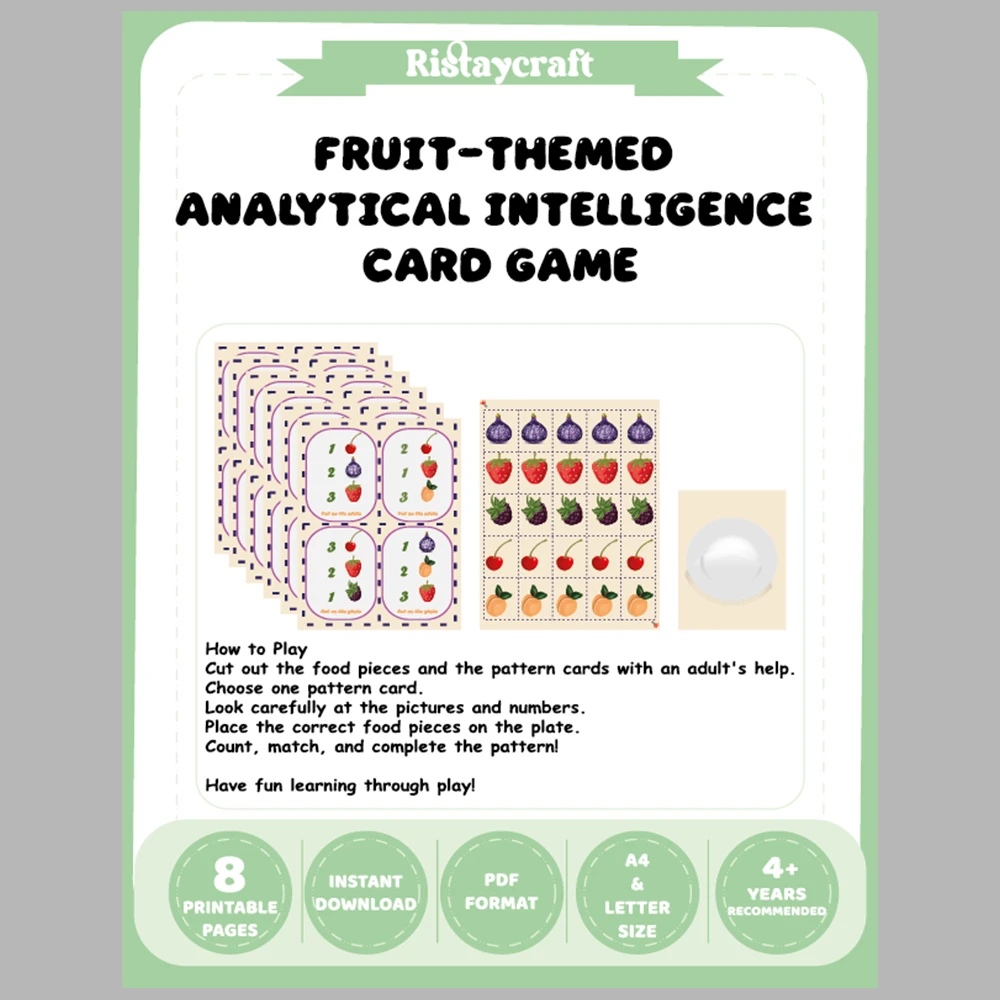 Fruit-themed Anaiytical Intelligence Card Game