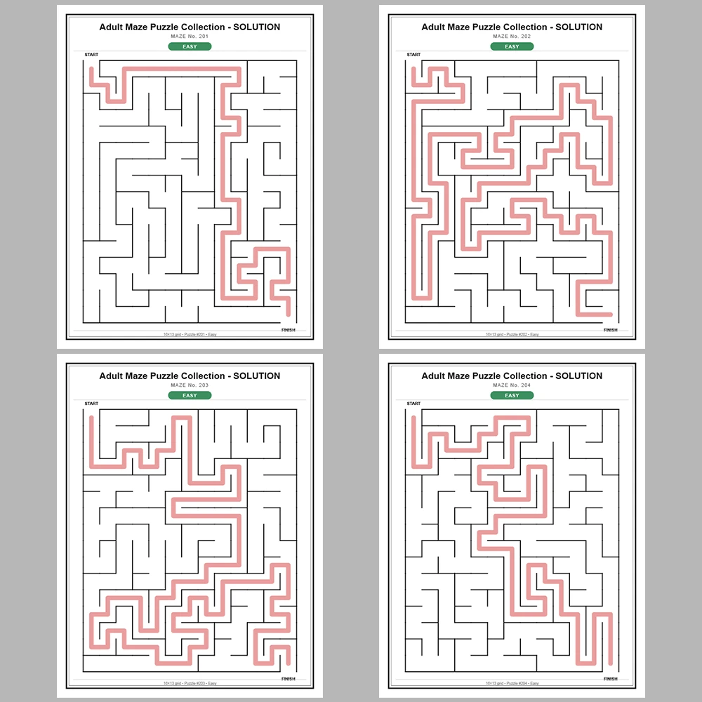 Maze Puzzle Easy 50 Pages of Puzzles – Vol. 5