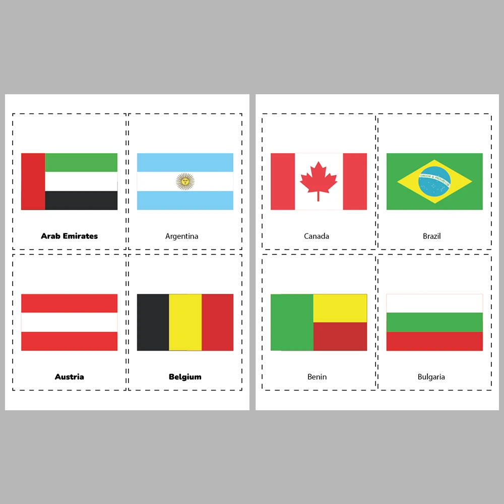 Learning Flags Flags of 72 Countries