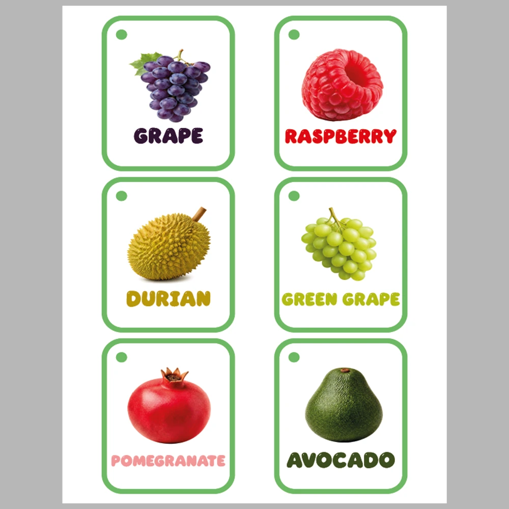 Learning Fruits 48 Flashcards