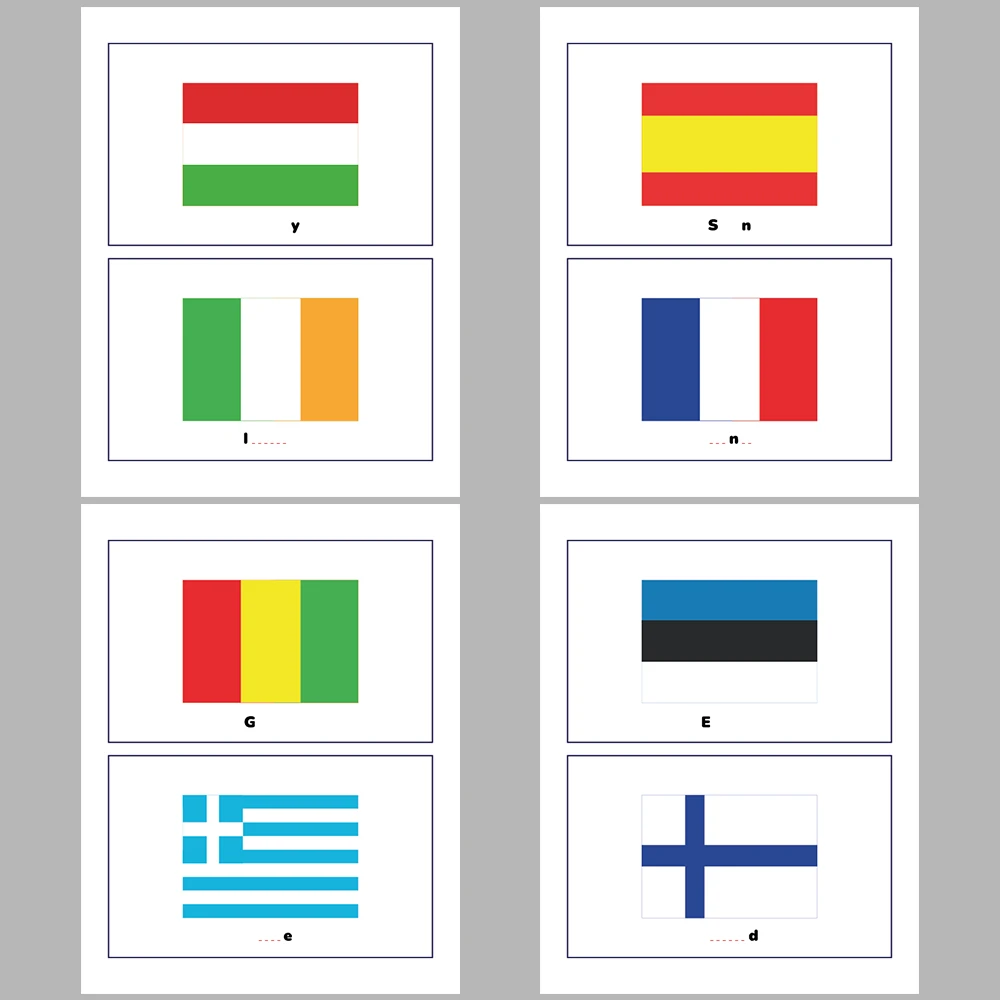 I Know the Names of Country Flags by Looking at Their Colors