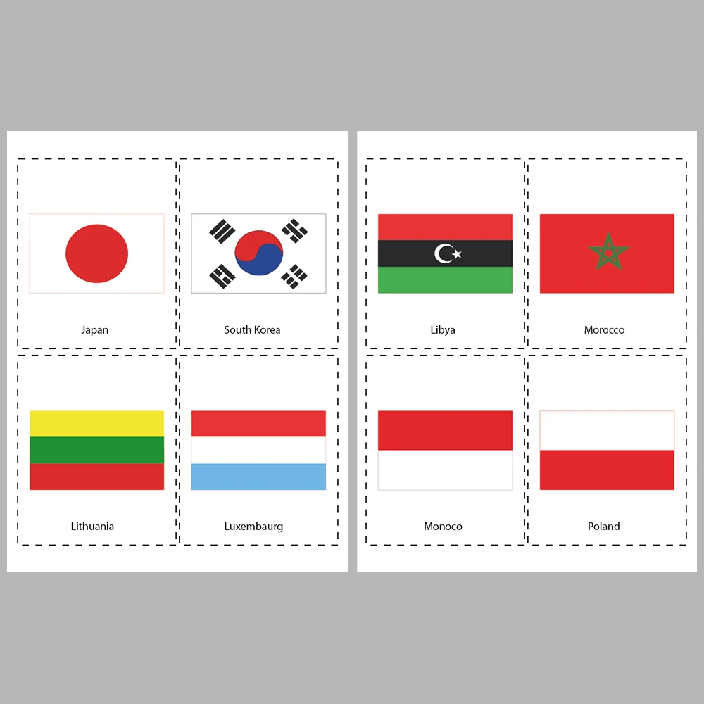 Learning Flags Flags of 72 Countries