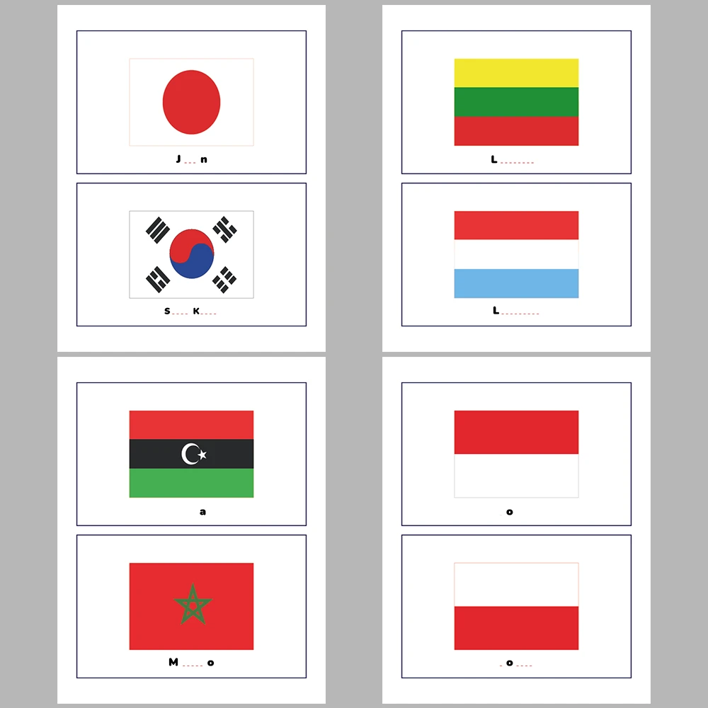 I Know the Names of Country Flags by Looking at Their Colors