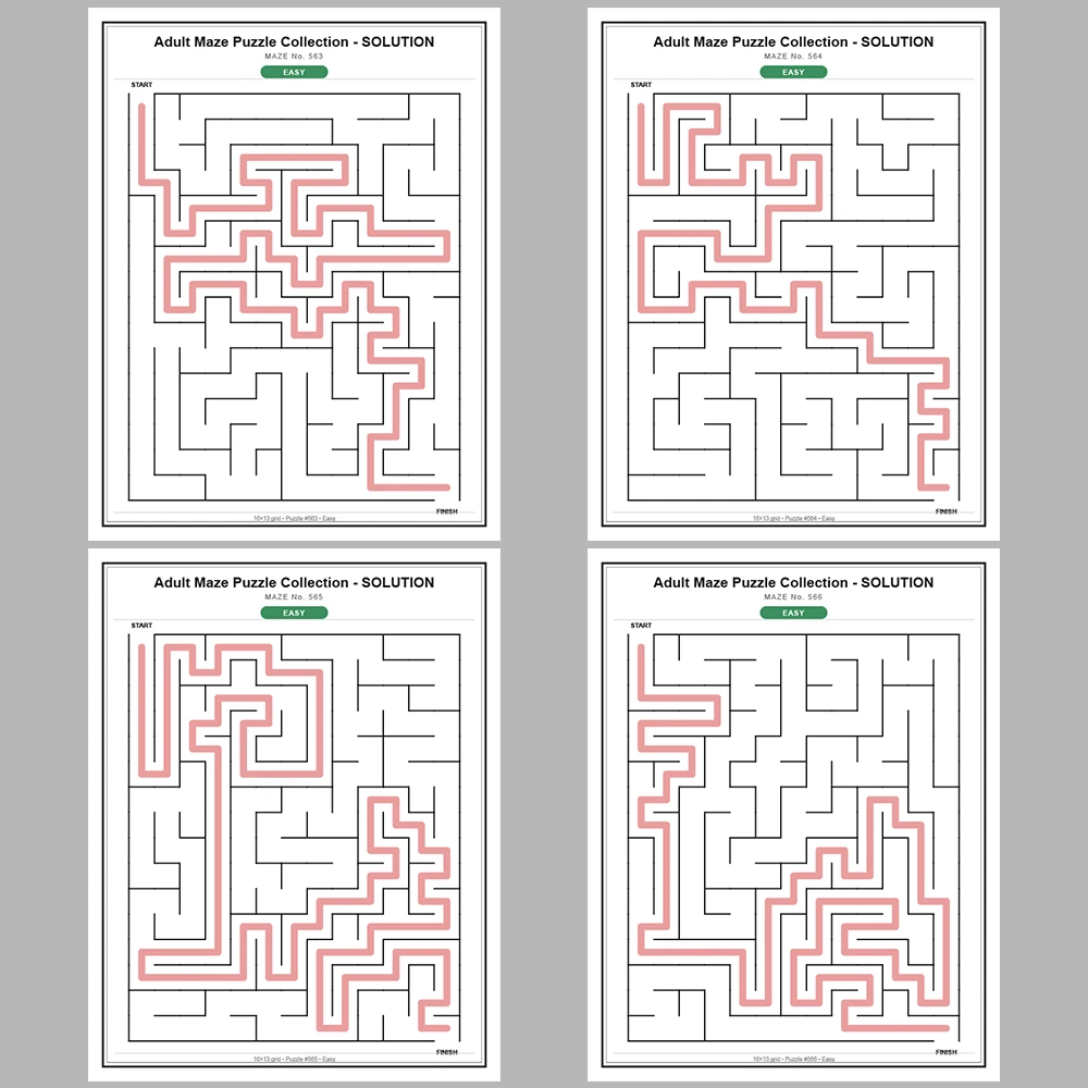 Maze Puzzle Easy 50 Pages of Puzzles – Vol. 12