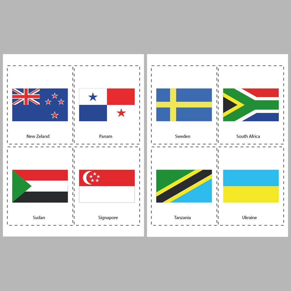 Learning Flags Flags of 72 Countries