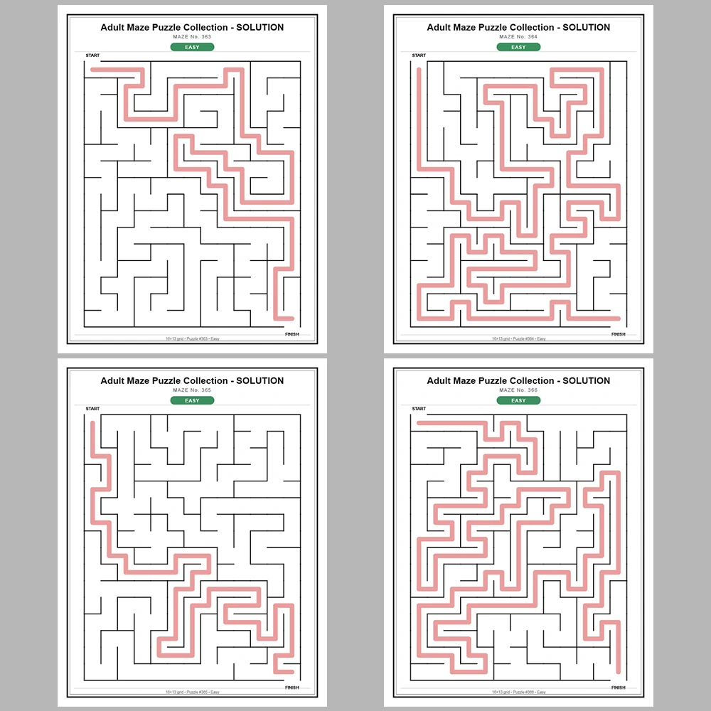 Maze Puzzle Easy 50 Pages of Puzzles – Vol. 8